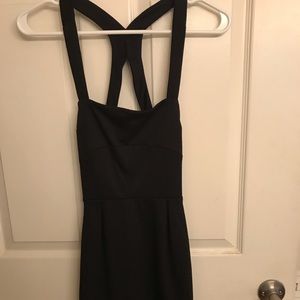 Black mini dress
